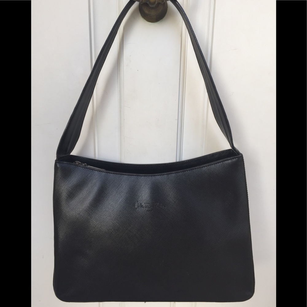 Valentino Rudy leather bag purse rigid structured